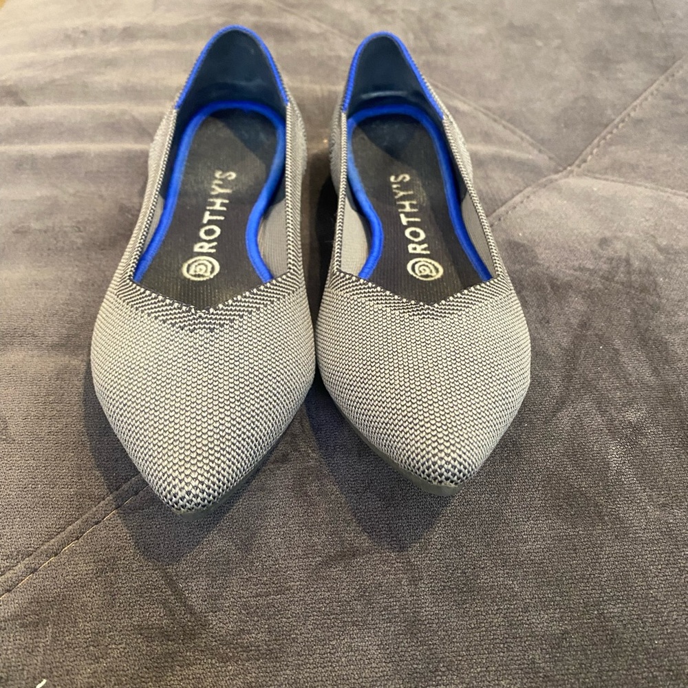 Rothy’s Women Size 8.5 Dark Grey Herringbone
